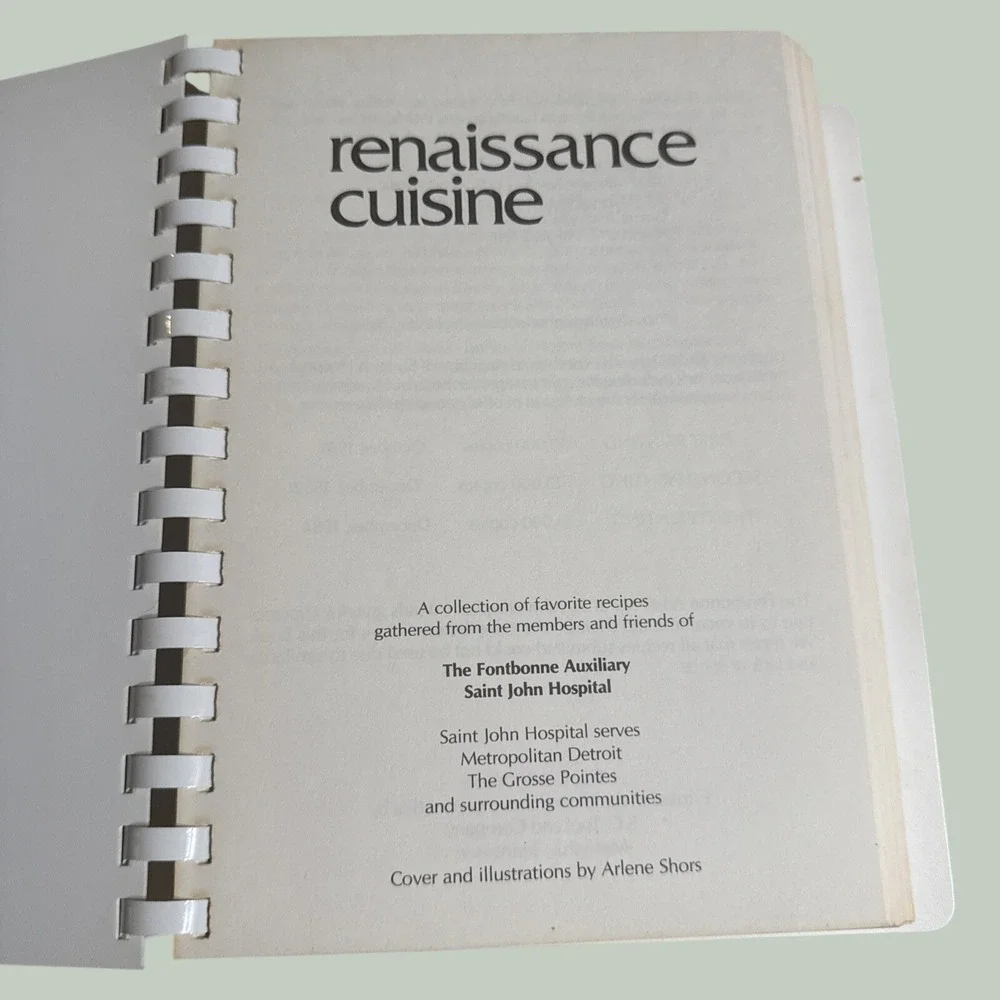 Vintage Midwest Regional Recipe Book Church Auxiliary Cookbook Detroit, Michigan